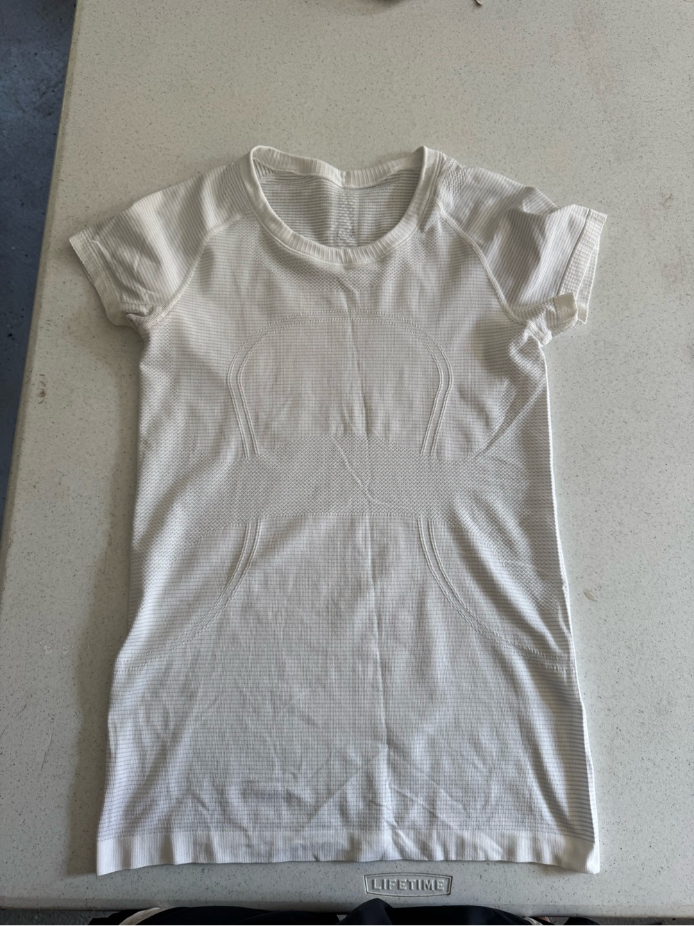 lululemon athletica White Seamless Short Sleeve Tee